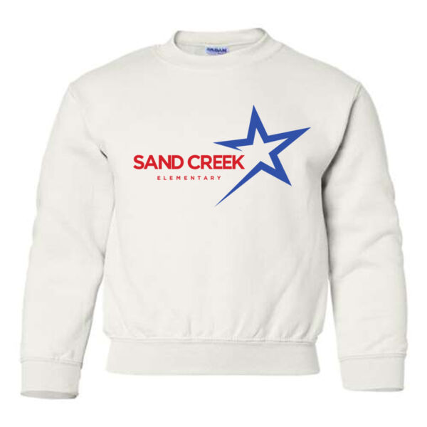Youth Heavy Blend Crewneck Sweatshirt - Printed Logo Thumbnail