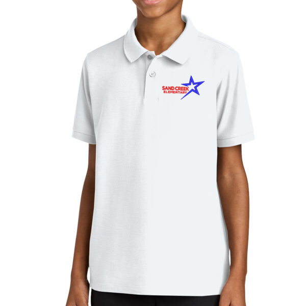 Port Authority Youth Wearever Signature Pique Polo - Embroidered Logo Thumbnail