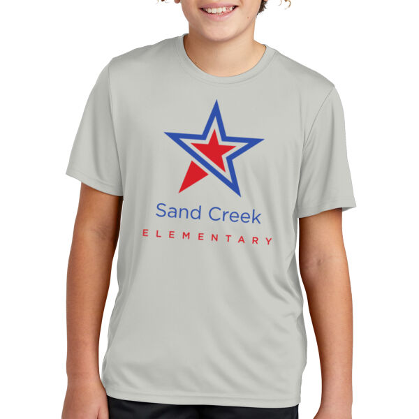 Sport Tek Youth PosiCharge Re Compete Tee - Printed Logo Thumbnail