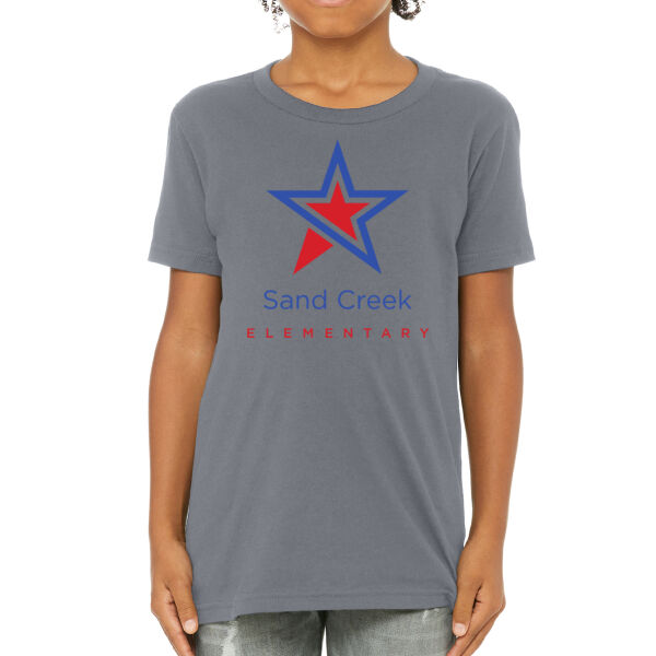 BELLA + CANVAS Youth Jersey Short Sleeve Tee - Printed Logo Thumbnail