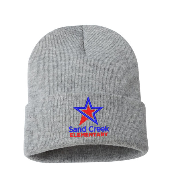Sportsman 12" Solid Cuffed Beanie - Embroidered Logo Thumbnail