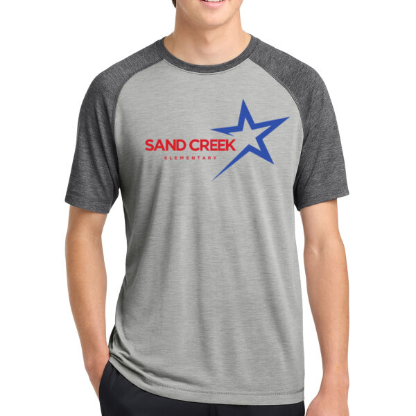 Sport Tek PosiCharge Triblend Wicking Raglan Tee - Printed Logo Thumbnail