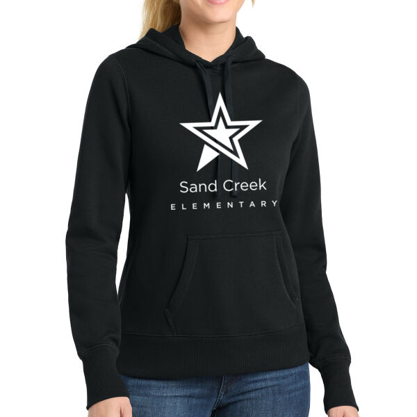 Sport Tek Womens Pullover Hooded Sweatshirt - Printed Logo Thumbnail