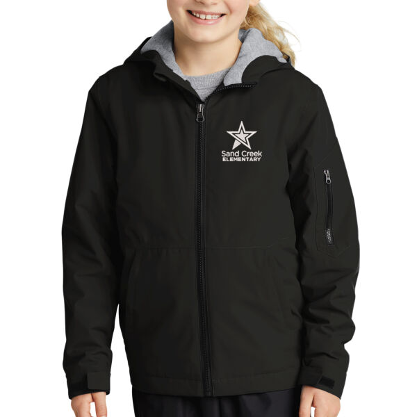 Sport Tek Youth Waterproof Insulated Jacket - Embroidered Logo Thumbnail