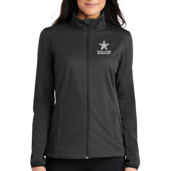 Port Authority Womens Active Soft Shell Jacket - Embroidered Logo Thumbnail