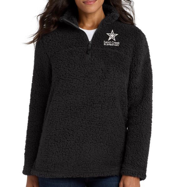 Port Authority Womens Cozy 1/4 Zip Fleece - Embroidered Logo Thumbnail
